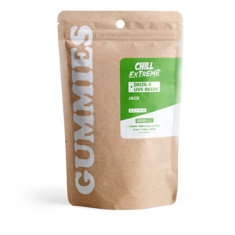 Delta 8 + Live Resin Gummies - 100mg - Jack Herer - Sativa - Thumbnail 3