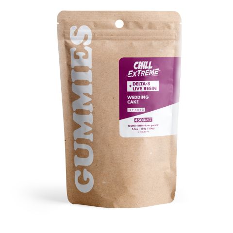 Delta 8 + Live Resin Gummies - 150mg - Wedding Cake - Hybrid - Thumbnail 3