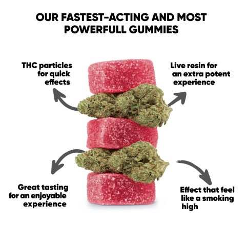 Delta 8 + Live Resin Gummies - 250mg - GG4 - Hybrid - Thumbnail 10