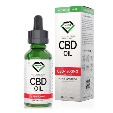 Full Spectrum CBD Oil - 1,500mg - Diamond CBD - Thumbnail 2