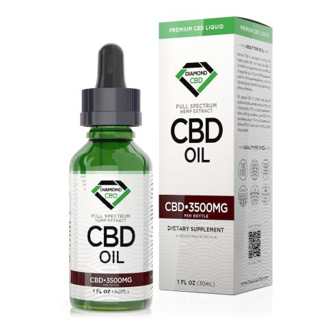 Full Spectrum CBD Oil - 3,500mg - Diamond CBD - Thumbnail 2