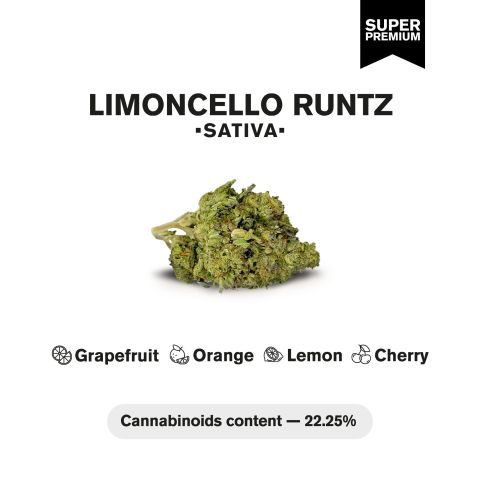 Limoncello Runtz Flower - Sativa - THCA - Thumbnail 4