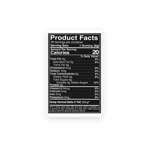 Delta 9 THC Gummies - 20mg - Chill Plus - Thumbnail 9