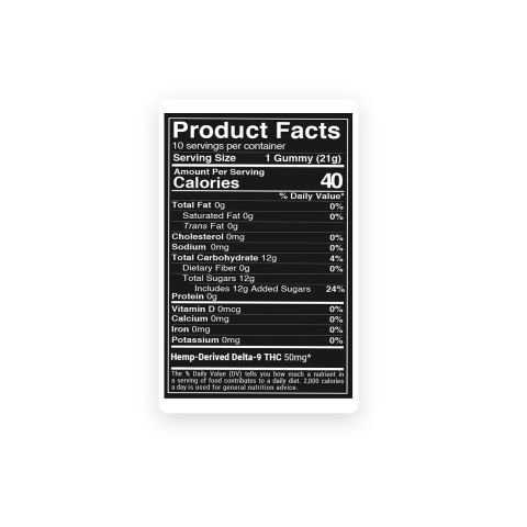 Delta 9 Gummies - 50mg - Blueberry - Chill Plus - Thumbnail 9