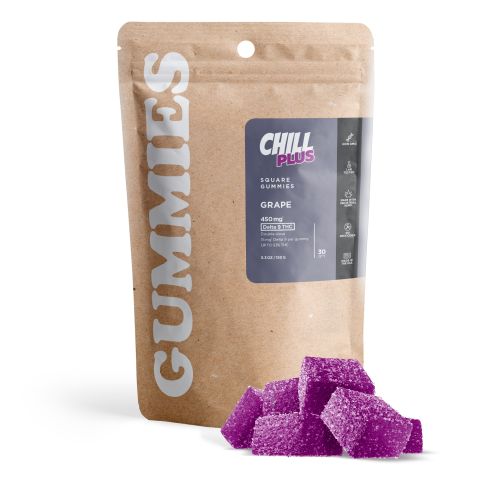Delta 9 Gummies - 15mg - Grape - Chill Plus - Thumbnail 2