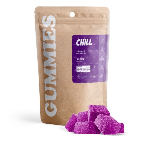 Full Spectrum CBD, CBN, Melatonin, L-Theanine Gummies - 140mg - Blackberry - Chill - Thumbnail 2