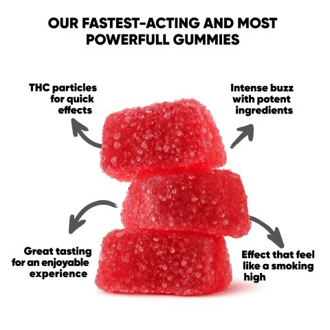 THCP Gummies - 5mg - Strawberry - Fresh - Thumbnail 10