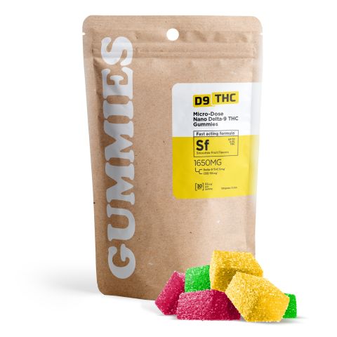 D9 & CBD Isolate Nano Gummies - 55mg - D9 THC - Thumbnail 2