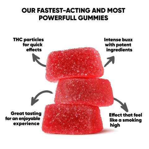Instant Feeling Nano Gummies - D9, CBC, CBN, CBG Nano - 21mg - Sweet and Sour - D9 THC - Thumbnail 10