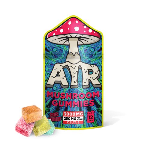 250mg D8 & Mushroom Blend Gummies - Seedless Watermelon - Air - Thumbnail 2