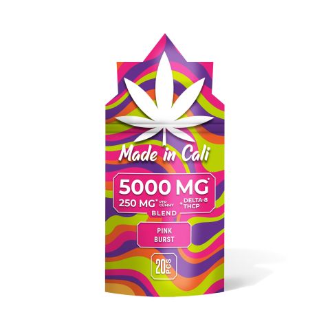 D8, THCP Gummies - 250mg - Pink Burst - Made in Cali - Thumbnail 1