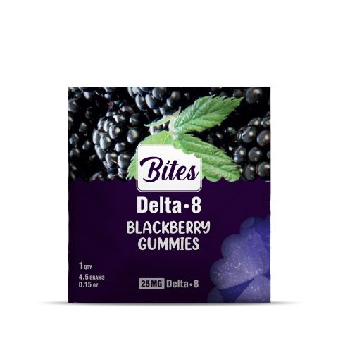 Delta 8 Gummies - 25mg - Blackberry - Bites - Thumbnail 2