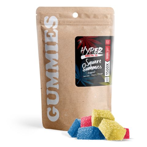 D8 & D10 Gummies - 50mg - Tropical Mix - Hyper - Thumbnail 2