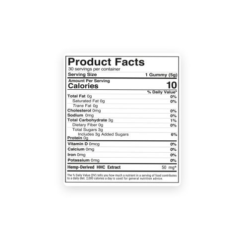 HHC Gummies - 50mg - Fruity Mix - Artisan - Thumbnail 9