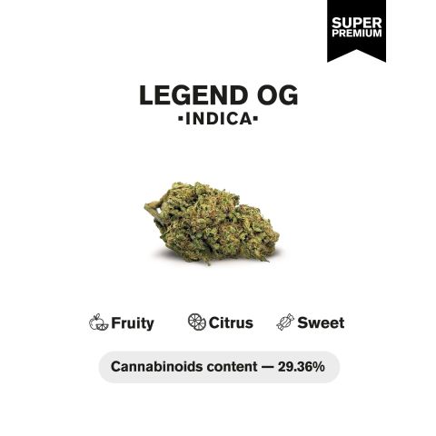 Legend OG Flower - Indica - THCA - Thumbnail 4