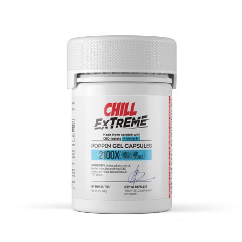 Delta 8 Capsules - 15mg - Chill Extreme - 60ct - Thumbnail 2