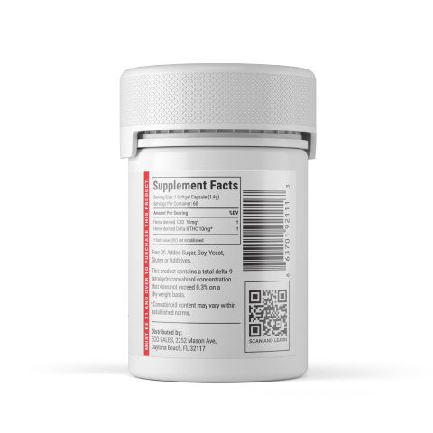 D8 & CBD Capsules - 10mg - Chill Plus - 60ct - Thumbnail 3