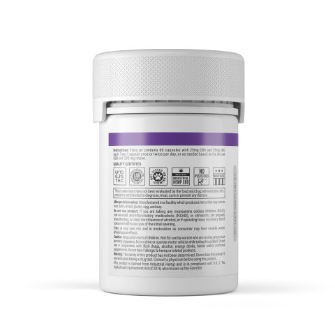 CBD & CBG Capsules - 25mg - Diamond CBD - 60ct - Thumbnail 8