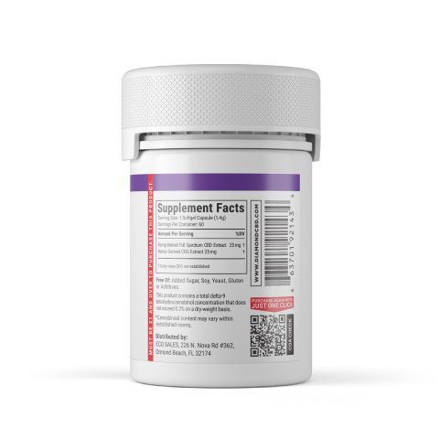 CBD & CBG Capsules - 25mg - Diamond CBD - 60ct - Thumbnail 9