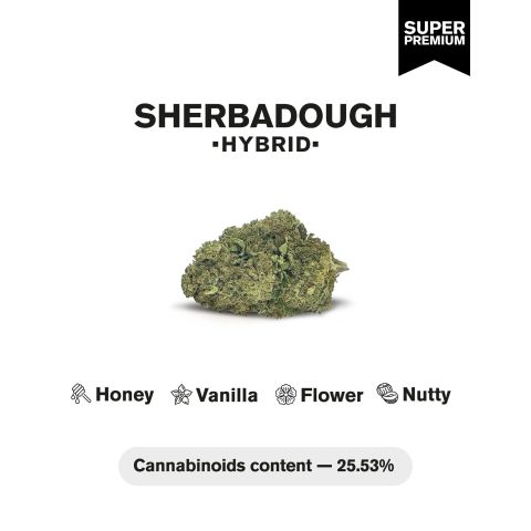 Sherbadough Flower - Hybrid - THCA - Thumbnail 4