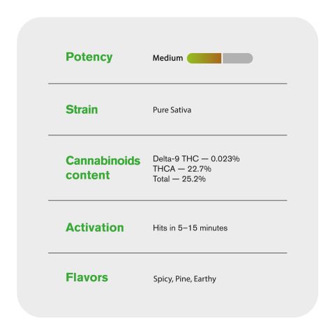 Durban Poison Mini Pre-Rolls - 0.5g - THCA - 5 Joints - Chill Plus - Thumbnail 8