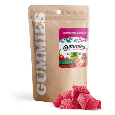 Full Spectrum CBD, THCV, CBDV Gummies - 35mg - Strawberry - Canna Slim - Thumbnail 2