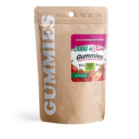 Full Spectrum CBD, THCV, CBDV Gummies - 35mg - Strawberry - Canna Slim - Thumbnail 3