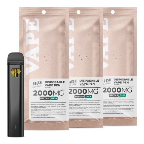 2,000mg D8 & THCA Vape Pens Bundle - Fresh - Thumbnail 1