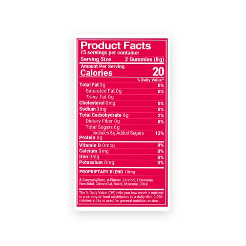 Terpene Gummies - 10mg - Fruit Punch - Terps Gummies - Thumbnail 9