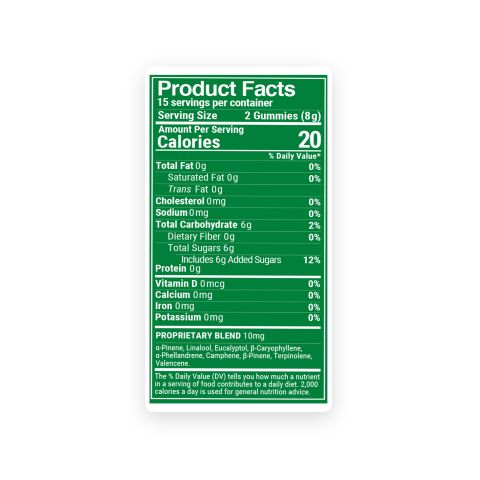 Terpene Gummies - 10mg - Pineapple - Terps Gummies - Thumbnail 9