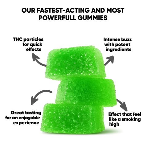 Terpene Gummies - 10mg - Green Apple - Terps Gummies - Thumbnail 10