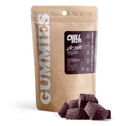 Arouse Sexual Euphoria Gummies - 20mg - D9, THCV, THCP, CBD - Chill Plus - Thumbnail 2