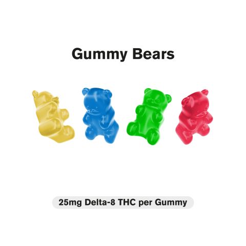 Delta 8 Gummies - 25mg - Gummy Bears - Diamond CBD - Thumbnail 3