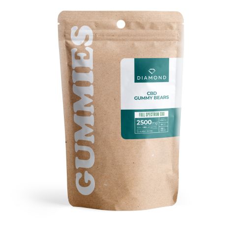 Full Spectrum CBD Gummies - 50mg - Gummy Bears - Diamond CBD - Thumbnail 2