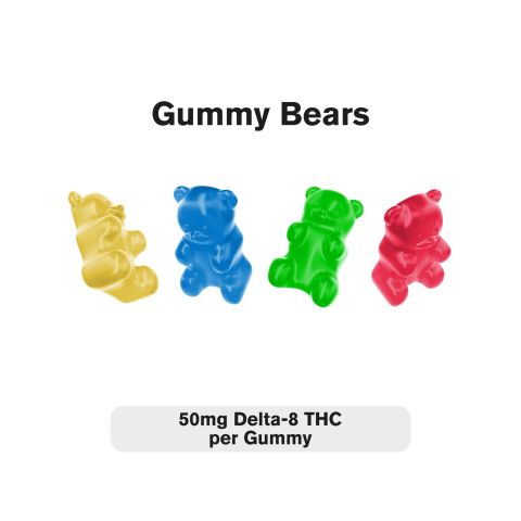 Delta 8 Gummies - 50mg - Gummy Bears - Diamond CBD - Thumbnail 3