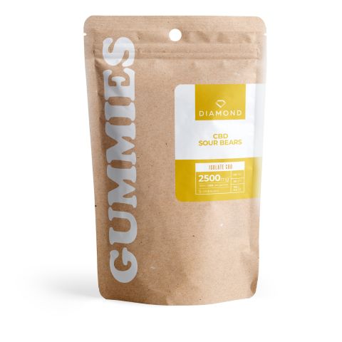 CBD Isolate Gummies - 50mg - Sour Bears - Diamond CBD - Thumbnail 2