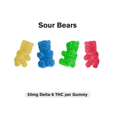 Delta 8 Gummies - 50mg - Sour Bears - Diamond CBD - Thumbnail 3