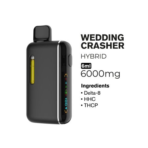 D8, HHC, THCP Vape Pen - 6000mg - Wedding Crasher - Hybrid - 6ml - Fresh - Thumbnail 2