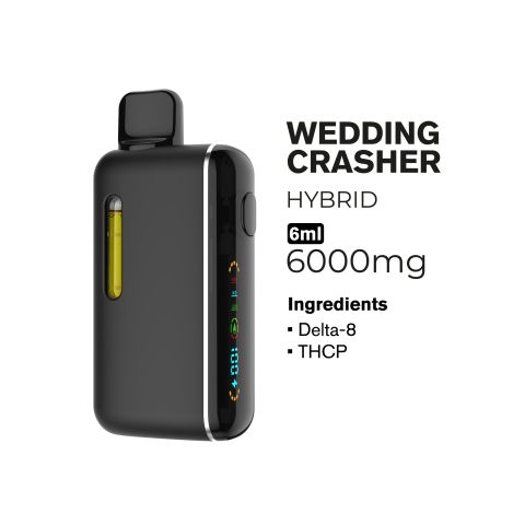 D8, THCP Vape Pen - 6000mg - Wedding Crasher - Hybrid - 6ml - Fresh - Thumbnail 2