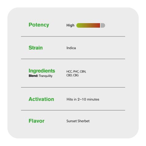 Tranquility Blend - 6000mg - Indica Vape Pen - 6ml - Blends by Fresh - Thumbnail 5