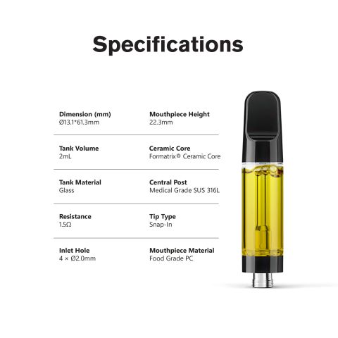 Calm Blend - 2000mg - Indica Vape Cart - 2ml - Blends by Fresh - Thumbnail 9