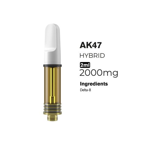 D8 Vape Cart - 2000mg - AK47 - Hybrid - 2ml - 10X - Thumbnail 2