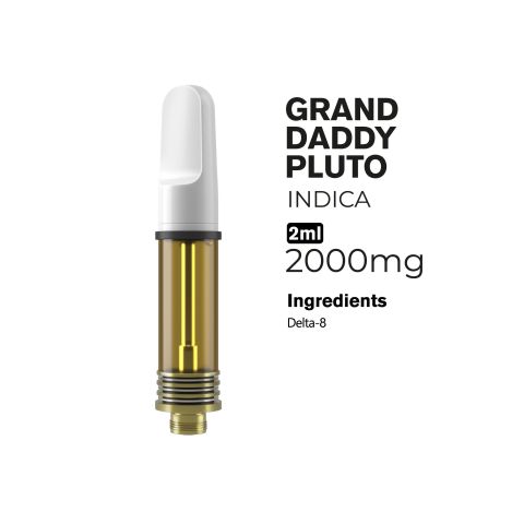 D8 Vape Cart - 2000mg - Grand Daddy Pluto - Indica - 2ml - 10X - Thumbnail 2