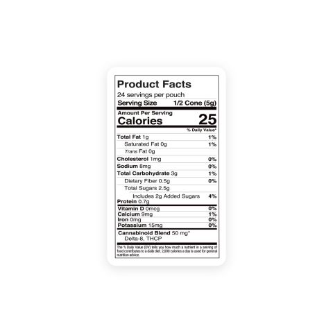 D8, THCP Waffle Cones - 100mg - Dark Chocolate Waffle Cones - Chill Plus - Thumbnail 9
