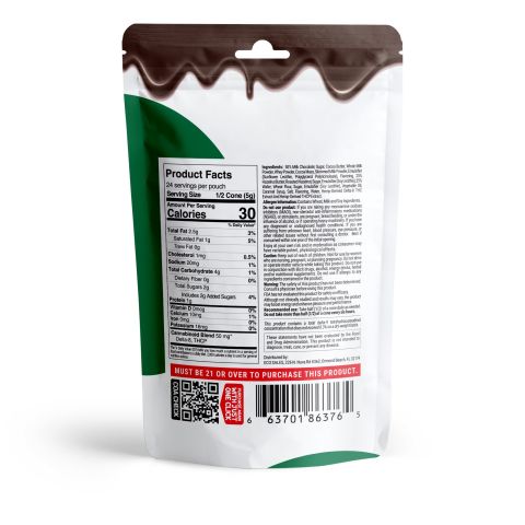 D8 & THCP Waffle Cones - 100mg - Hazelnut Cream + Milk Chocolate - Chill Plus - Thumbnail 7