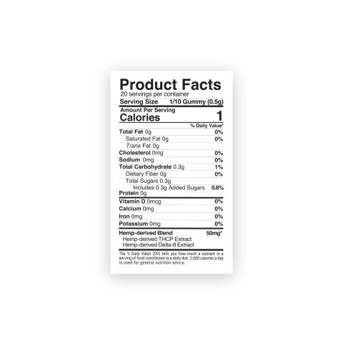 D8, THCP Gummies - 500mg - Exotic Mix - Stunn'd - Thumbnail 5