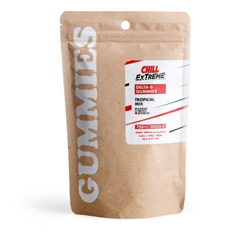 Delta 8 Gummies - 25mg - Tropical Mix - Chill Extreme - Thumbnail 3