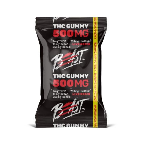 D8, D9, THCP, Live Resin Gummy Pouch - 500mg - Beast - Thumbnail 7