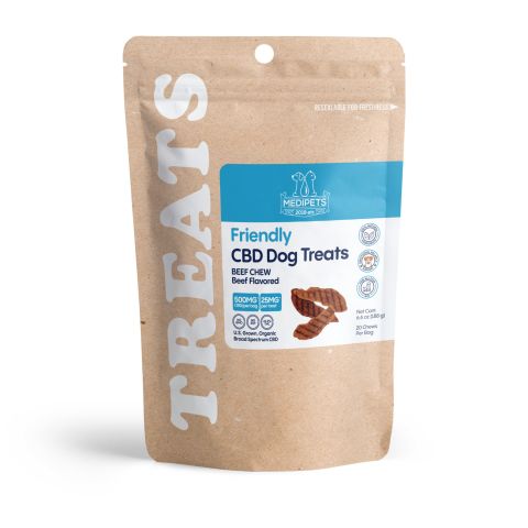 Beef Chew - CBD Pet Treats For Dogs - 500mg - MediPets - Thumbnail 2