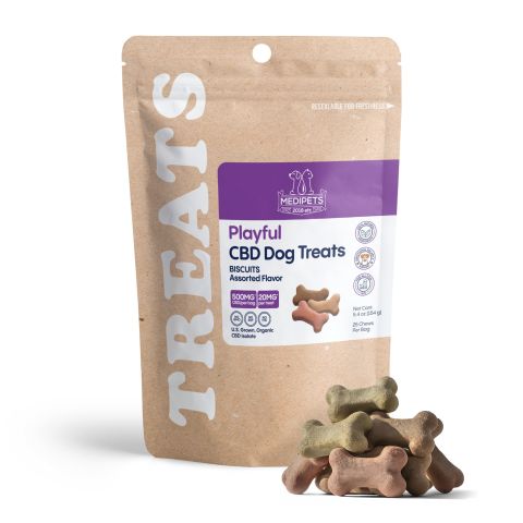 Biscuits - CBD Pet Treats For Dogs - 500mg - MediPets - Thumbnail 1